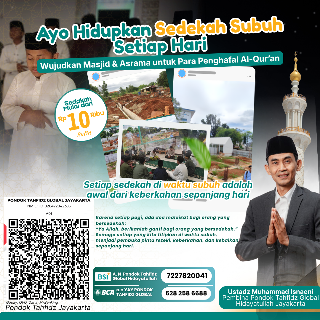 Sedekah Subuh Rutin untuk Santri Yatim & Dhuafa